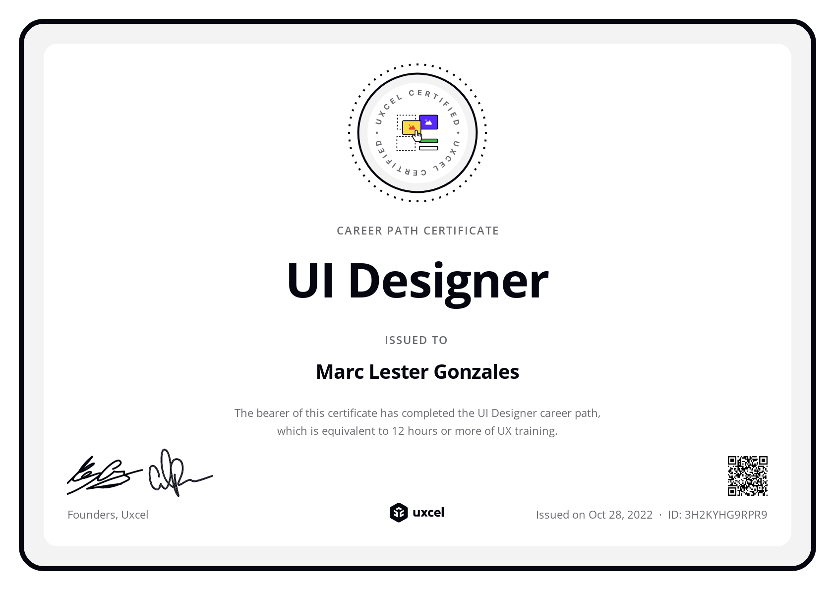 Lester's certificate